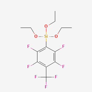 molecular formula C13H15F7O3Si B1362399 (4-Perfluorotolyl)triethoxysilane CAS No. 561069-04-3