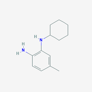 molecular formula C13H20N2 B13624006 N1-Cyclohexyl-5-methylbenzene-1,2-diamine 