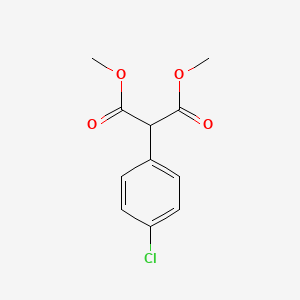 molecular formula C11H11ClO4 B1362403 1,3-dimethyl 2-(4-chlorophenyl)propanedioate CAS No. 34402-92-1