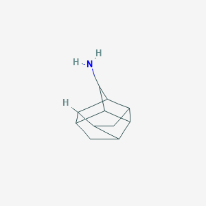 molecular formula C11H15N B13624045 Pentacyclo[6.3.0.0^{2,6}.0^{3,10}.0^{5,9}]undecan-4-amine 