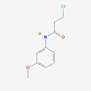 molecular formula C10H12ClNO2 B1362406 3-氯-N-(3-甲氧基苯基)丙酰胺 CAS No. 21261-76-7