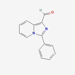 molecular formula C14H10N2O B1362413 3-Phenylimidazo[1,5-a]pyridine-1-carbaldehyde CAS No. 446830-54-2