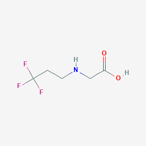 molecular formula C5H8F3NO2 B13624157 (3,3,3-Trifluoropropyl)glycine 