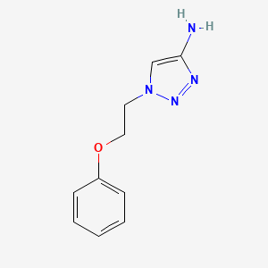 molecular formula C10H12N4O B13624167 1-(2-Phenoxyethyl)-1h-1,2,3-triazol-4-amine 