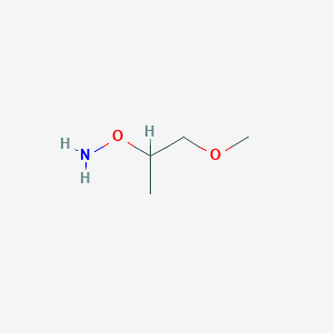 molecular formula C4H11NO2 B13624224 O-(1-methoxypropan-2-yl)hydroxylamine 