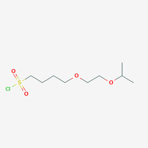 molecular formula C9H19ClO4S B13624279 4-(2-Isopropoxyethoxy)butane-1-sulfonyl chloride 