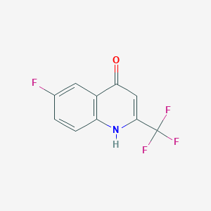 molecular formula C10H5F4NO B1362431 6-氟-4-羟基-2-(三氟甲基)喹啉 CAS No. 31009-34-4