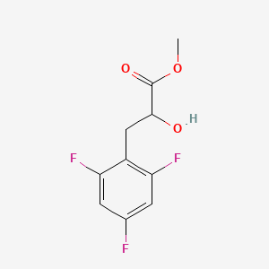 molecular formula C10H9F3O3 B13624360 Methyl 2-hydroxy-3-(2,4,6-trifluorophenyl)propanoate 
