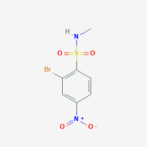 molecular formula C7H7BrN2O4S B13624410 2-Bromo-N-methyl-4-nitrobenzenesulfonamide CAS No. 273208-08-5