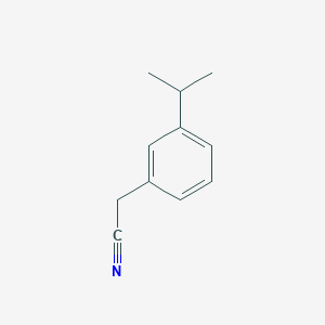 molecular formula C11H13N B13624486 2-(3-Isopropylphenyl)acetonitrile 