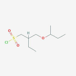 molecular formula C9H19ClO3S B13624501 2-(Sec-butoxymethyl)butane-1-sulfonyl chloride 