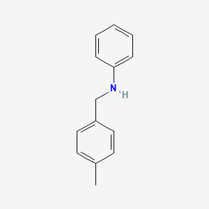 molecular formula C14H15N B1362452 N-[(4-methylphenyl)methyl]aniline CAS No. 15818-64-1