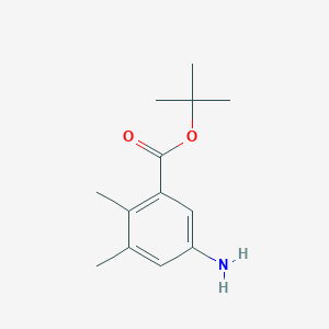 molecular formula C13H19NO2 B13624544 Tert-butyl 5-amino-2,3-dimethylbenzoate 