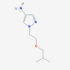 molecular formula C9H17N3O B13624710 1-(2-Isobutoxyethyl)-1h-pyrazol-4-amine 