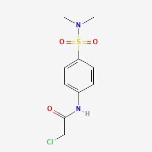 molecular formula C10H13ClN2O3S B1362474 Acetanilide, 2-chloro-4'-(dimethylsulfamoyl)- CAS No. 23280-39-9