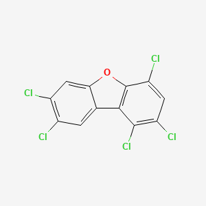 molecular formula C12H3Cl5O B1362479 1,2,4,7,8-Pentachlorodibenzofuran CAS No. 58802-15-6