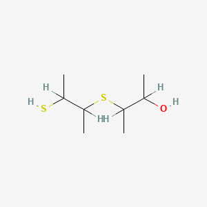 molecular formula C8H18OS2 B1362482 3-((2-Mercapto-1-methylpropyl)thio)-2-butanol CAS No. 54957-02-7