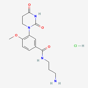molecular formula C15H21ClN4O4 B13624871 N-(3-Aminopropyl)-3-(2,4-dioxotetrahydropyrimidin-1(2H)-yl)-4-methoxybenzamide hydrochloride 