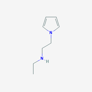 molecular formula C8H14N2 B1362489 N-ethyl-2-(1H-pyrrol-1-yl)ethan-1-amine CAS No. 73627-29-9