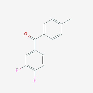 molecular formula C14H10F2O B136249 3,4-Difluoro-4'-methylbenzophenone CAS No. 157165-29-2
