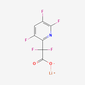 molecular formula C7HF5LiNO2 B13624935 Lithium 2,2-difluoro-2-(3,5,6-trifluoropyridin-2-yl)acetate 