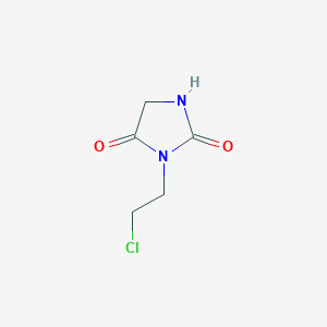 molecular formula C5H7ClN2O2 B1362495 3-(2-氯乙基)咪唑烷-2,4-二酮 CAS No. 90124-69-9