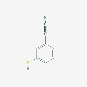 molecular formula C8H6S B13624951 3-Ethynylbenzenethiol CAS No. 1638942-77-4