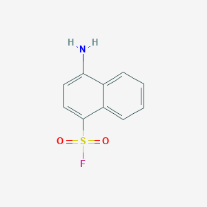 molecular formula C10H8FNO2S B13624959 4-Aminonaphthalene-1-sulfonyl fluoride 