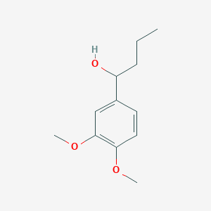 molecular formula C12H18O3 B1362498 1-(3,4-Dimethoxyphenyl)butan-1-ol CAS No. 54419-22-6