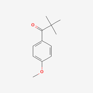 molecular formula C12H16O2 B1362499 1-(4-Methoxyphenyl)-2,2-dimethylpropan-1-one CAS No. 2040-26-8