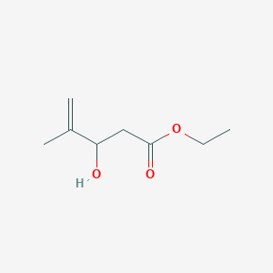 molecular formula C8H14O3 B13625029 Ethyl 3-hydroxy-4-methylpent-4-enoate 