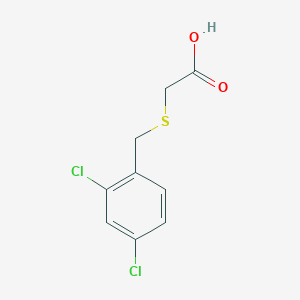 molecular formula C9H8Cl2O2S B1362503 2-{[(2,4-Dichlorophenyl)methyl]sulfanyl}acetic acid CAS No. 65051-31-2