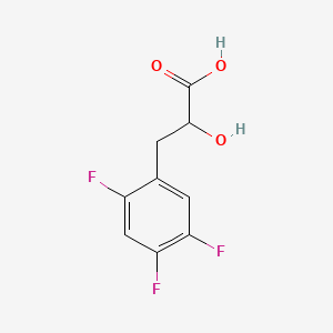 molecular formula C9H7F3O3 B13625068 2-Hydroxy-3-(2,4,5-trifluorophenyl)propanoic acid 
