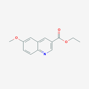 molecular formula C13H13NO3 B1362509 Ethyl 6-methoxyquinoline-3-carboxylate CAS No. 26660-48-0