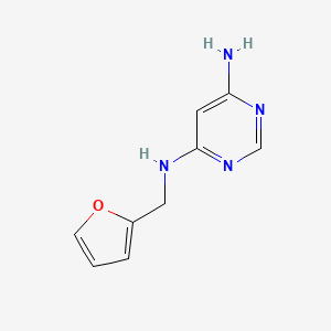 molecular formula C9H10N4O B1362510 4-N-(furan-2-ylmethyl)pyrimidine-4,6-diamine 