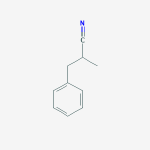 molecular formula C10H11N B13625100 2-Methyl-3-phenylpropanenitrile 