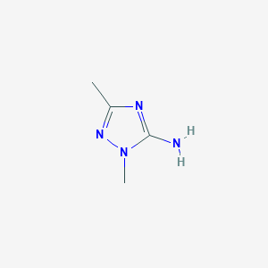 molecular formula C4H8N4 B1362514 1,3-dimethyl-1H-1,2,4-triazol-5-amine CAS No. 51108-32-8