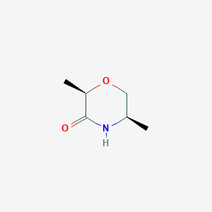 molecular formula C6H11NO2 B13625160 (2R,5R)-2,5-dimethylmorpholin-3-one 