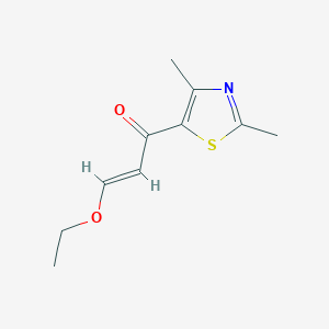 molecular formula C10H13NO2S B13625173 1-(2,4-Dimethylthiazol-5-yl)-3-ethoxyprop-2-en-1-one 