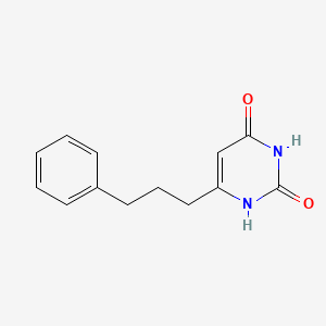 molecular formula C13H14N2O2 B1362518 6-(3-phenylpropyl)-1H-pyrimidine-2,4-dione CAS No. 13345-13-6
