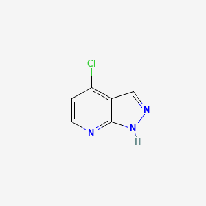 molecular formula C6H4ClN3 B1362519 4-氯-1H-吡唑并[3,4-b]吡啶 CAS No. 29274-28-0