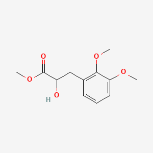 molecular formula C12H16O5 B13625201 Methyl 3-(2,3-dimethoxyphenyl)-2-hydroxypropanoate 