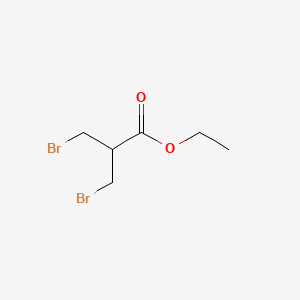 molecular formula C6H10Br2O2 B1362522 Ethyl 3-bromo-2-(bromomethyl)propionate CAS No. 58539-11-0