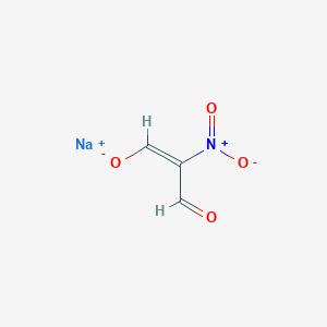 molecular formula C3H2NNaO4 B1362526 Sodium 2-nitro-1,3-dioxopropan-2-ide CAS No. 34461-00-2