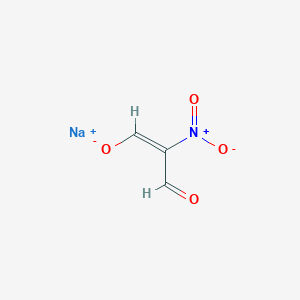molecular formula C3H3NO4 B1362526 Sodium 2-nitro-1,3-dioxopropan-2-ide CAS No. 34461-00-2