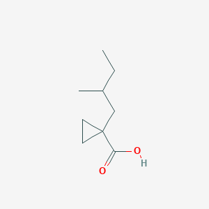 molecular formula C9H16O2 B13625273 1-(2-Methylbutyl)cyclopropane-1-carboxylic acid 