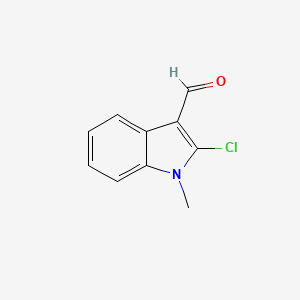 molecular formula C10H8ClNO B1362530 2-Chloro-1-methyl-1H-indole-3-carbaldehyde CAS No. 24279-74-1