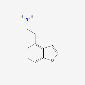 molecular formula C10H11NO B13625350 2-(1-Benzofuran-4-yl)ethan-1-amine 