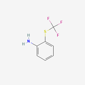 molecular formula C7H6F3NS B1362539 2-(Trifluoromethylthio)aniline CAS No. 347-55-7