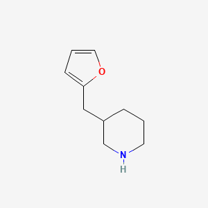 molecular formula C10H15NO B13625630 3-(2-Furylmethyl)piperidine 